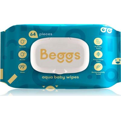 Beggs Aqua Baby Wipes delikatne nawilżane chusteczki dla dzieci 64 szt.