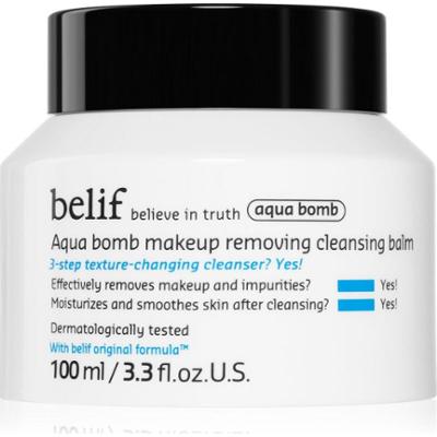 belif Aqua Bomb Makeup Removing Cleansing Balm mleczko oczyszczające do demakijażu o działaniu nawilżającym 100 ml