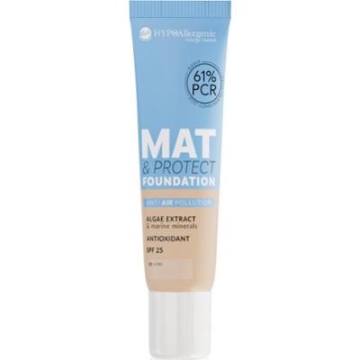 Bell HYPOallergenic Mat & Protect długotrwały podkład matujący SPF 25 odcień 02 Ivory 30 g