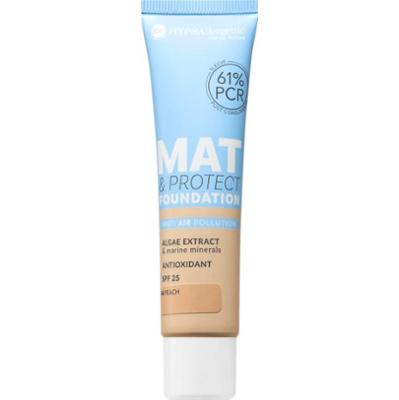 Bell HYPOallergenic Mat & Protect długotrwały podkład matujący SPF 25 odcień 04 Peach 30 g