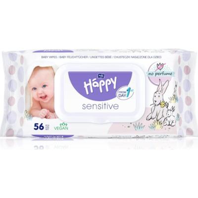 BELLA Baby Happy Sensitive nawilżane chusteczki oczyszczające dla dzieci 56 szt.