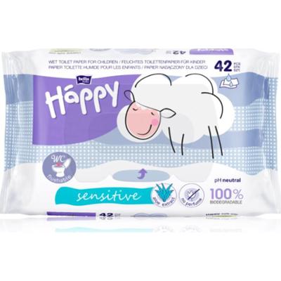 BELLA Baby Happy Sensitive nawilżany papier toaletowy dla dzieci 42 szt.