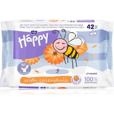 BELLA Baby Happy Calendula nawilżany papier toaletowy z nagietkiem lekarskim dla dzieci 42 szt.