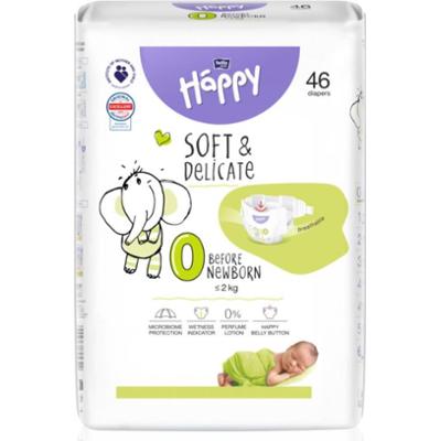 BELLA Baby Happy Soft&Delicate pieluchy jednorazowe ≤ 2 kg Before Newborn 46 szt.