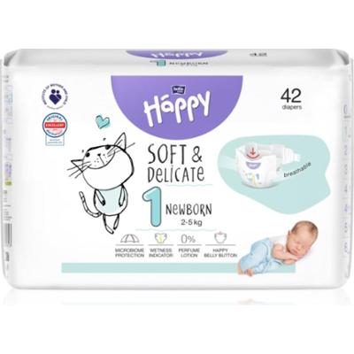 BELLA Baby Happy Soft&Delicate pieluchy jednorazowe Newborn 2-5 kg 42 szt.