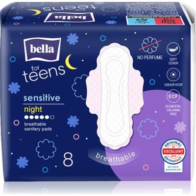 BELLA For Teens Sensitive Night podpaski na noc 8 szt.