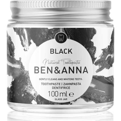 BEN&ANNA Natural Toothpaste Black pasta do zębów w szklanym słoiczku z aktywnym węglem 100 ml