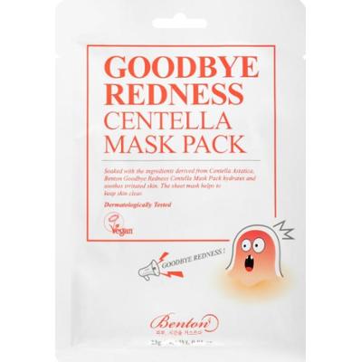 Benton Goodbye Redness Centella maska łagodząca w płacie do skóry z problemami 10 szt.