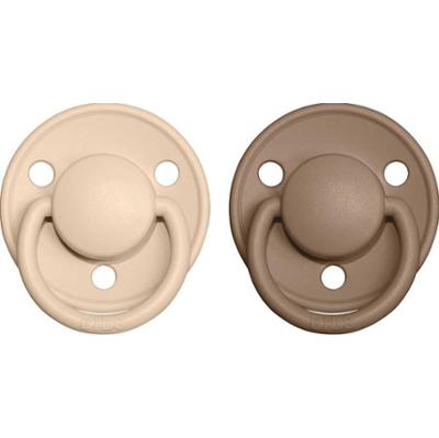 BIBS De Lux Natural Rubber Size 1: 0+ months smoczek Vanilla / Dark Oak 2 szt.
