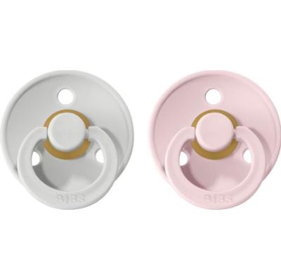 BIBS Colour Natural Rubber Size 2: 6+ months smoczek Haze / Blossom 2 szt.