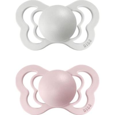 BIBS Couture Natural Rubber Size 1: 0+ months smoczek Haze / Blossom 2 szt.