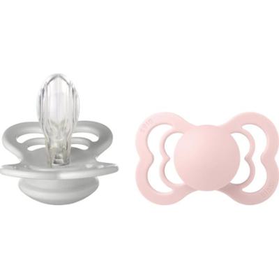 BIBS Supreme Silicone Size 2: 6+ months smoczek Haze / Blossm 2 szt.