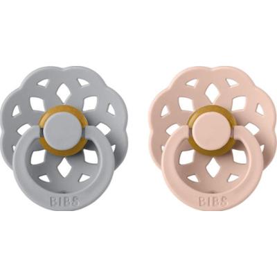 BIBS Boheme Natural Rubber Size 2: 6+ months smoczek Cloud / Blush 2 szt.