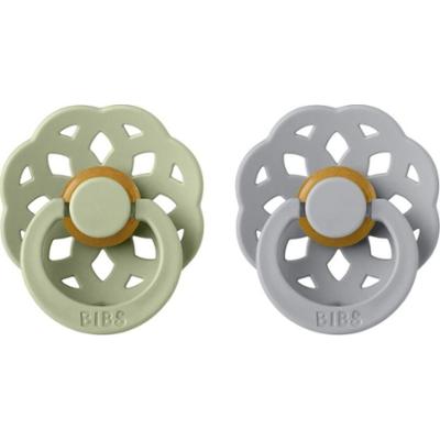 BIBS Boheme Natural Rubber Size 1: 0+ months smoczek Sage / Cloud 2 szt.