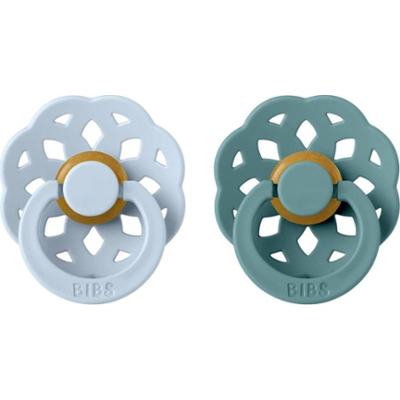 BIBS Boheme Natural Rubber Size 1: 0+ months smoczek Baby Blue / Island Sea 2 szt.