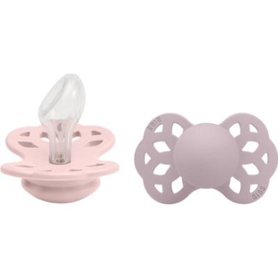 BIBS Infinity Anatomical Size 2: 6+ months smoczek Blossom / Dusky Lilac 2 szt.