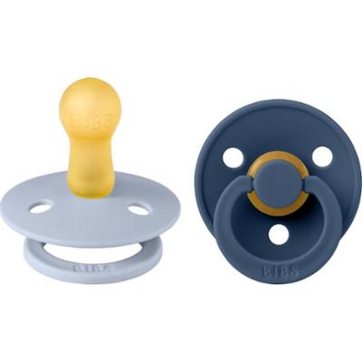 BIBS Colour Tie Dye Size 2: 6+ months smoczek Dusty Blue / Steel Blue 2 szt.