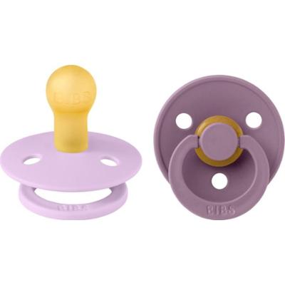 BIBS Colour Natural Rubber Size 1: 0+ months smoczek Violet Sky / Mauve 2 szt.