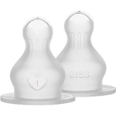 BIBS Silicone Bottle Nipple smoczek do butelki Slow Flow 2 szt.