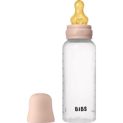 BIBS Anti-Colic Baby Bottle Latex butelka antykolkowa z kauczukowym smoczkiem Blush 270 ml