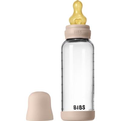 BIBS Baby Glass Bottle Round Latex butelka antykolkowa Blush 240 ml