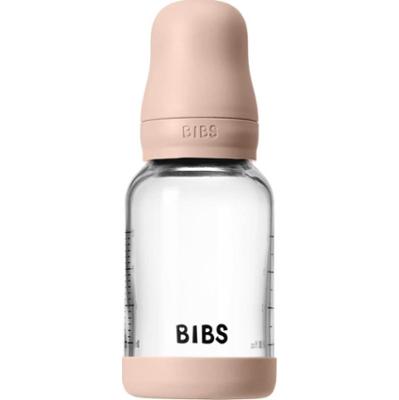 BIBS Baby Glass Bottle Silicone butelka antykolkowa z silikonowym dzióbkiem Blush 120 ml