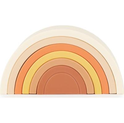 Bieco Silicone Rainbow układanka tęcza 12 m+ Chocolate Bliss 6 szt.