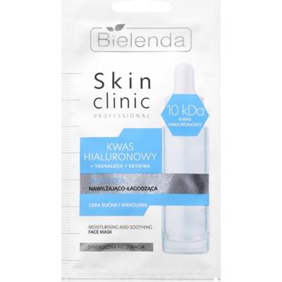 Bielenda Skin Clinic Professional Hyaluronic Acid nawilżająca maseczka na noc o działaniu uspokajającym 8 g