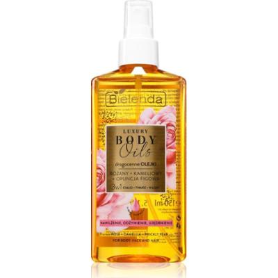 Bielenda Luxury Body Oils Rose + Camellia + Prickly Pear olejek do twarzy, ciała i włosów 150 ml
