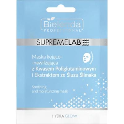 Bielenda Professional Supremelab Hydra Glow maska nawilżająca w płacie z ekstraktem ze śluzu ślimaka 1 szt.