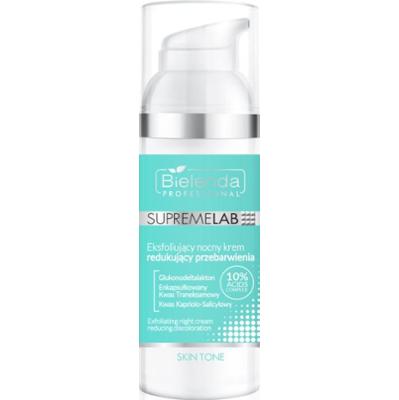 Bielenda Professional Supremelab Skin Tone złuszczający krem na noc do skóry z przebarwieniami 50 ml