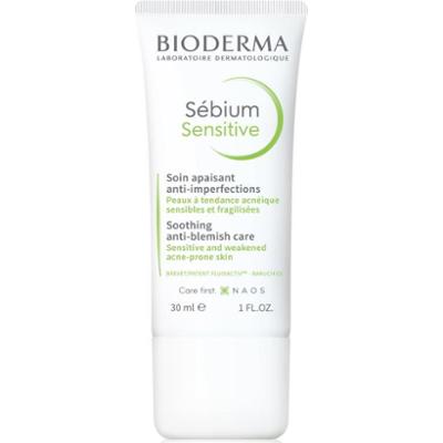 Bioderma Sébium Sensitive intensywny krem nawilżający i łagodzący do skóry wysuszonej i podrażnionej leczeniem trądziku 30 ml