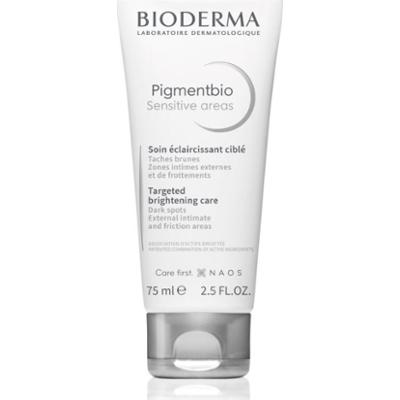 Bioderma Pigmentbio Sensitive Areas rozświetlający krem do ciała przeciw przebarwieniom 75 ml