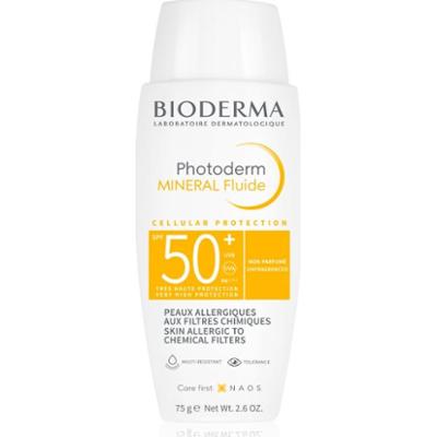 Bioderma Photoderm Mineral Fluid ochronny fluid bez filtrów chemicznych SPF 50+ 75 g
