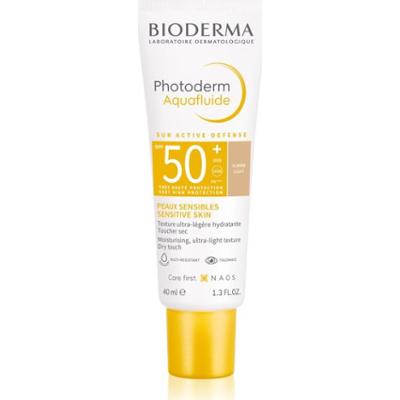 Bioderma Photoderm Aquafluid ochronny fluid tonujący do twarzy SPF 50+ odcień Claire 40 ml