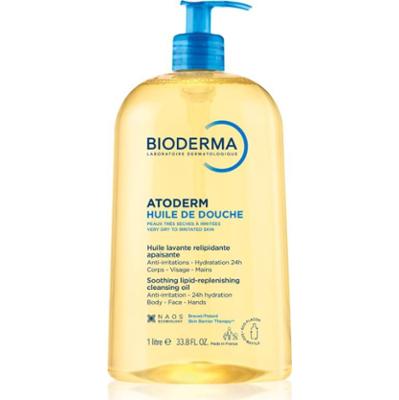 Bioderma Atoderm Shower Oil intensywnie odżywiający i łagodzący olejek pod prysznic do skóry suchej i podrażnionej 1000 ml
