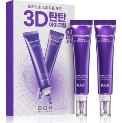 BIOHEAL BOH Probioderm 3D Lifting Eye & Wrinkle Cream skoncentrowany krem pod oczy przeciw oznakom starzenia podwójne opakowanie 2x25 ml