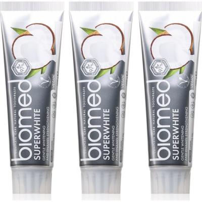 Biomed Superwhite wzmacniająca pasta do zębów Z olejkiem kokosowym. 3x100 g
