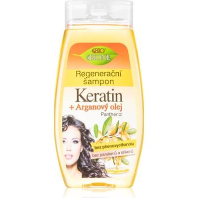 Bione Cosmetics Keratin + Argan szampon regenerujący do nabłyszczania i zmiękczania włosów 260 ml