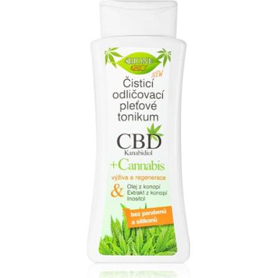 Bione Cosmetics Cannabis CBD oczyszczający tonik do demakijażu z CBD 255 ml
