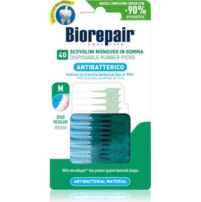 Biorepair Rubber Picks Regular wykałaczki dentystyczne Green - Regular 40 szt.