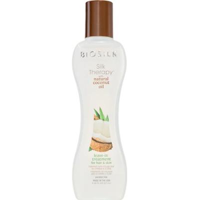 Biosilk Silk Therapy Natural Coconut Oil kuracja nawilżająca bez spłukiwania włosów i ciała 67 ml