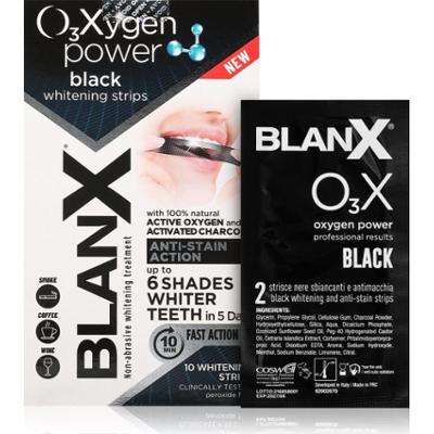 BlanX Oxygen Power Whitening Black Strips paski wybielające do zębów 10 szt.