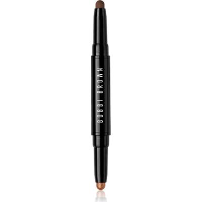 Bobbi Brown Long-Wear Dual-Ended Cream Shadow Stick cienie do powiek w kredce podwójne odcień Milk Chocolate / Midnight Brown 1.6 g
