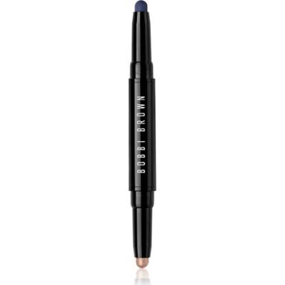 Bobbi Brown Long-Wear Dual-Ended Cream Shadow Stick cienie do powiek w kredce podwójne odcień Silk / Rich Navy 1.6 g