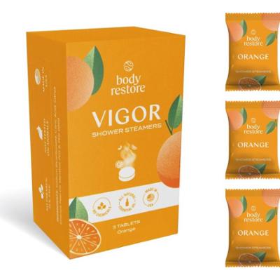 Body Restore Vigor Shower Steamers tabletki pod prysznic zapachy Orange 3 szt.