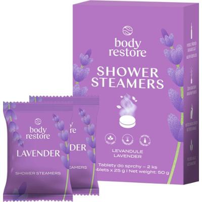 Body Restore Lavender Shower Steamers tabletki pod prysznic o zapachu lawendy 2x25 g
