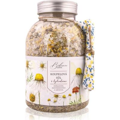 Bohemia Gifts & Cosmetics Bohemia Natur sól do kąpieli z trzema rodzajami ziół rumianek, nagietek, tymianek 1200 g
