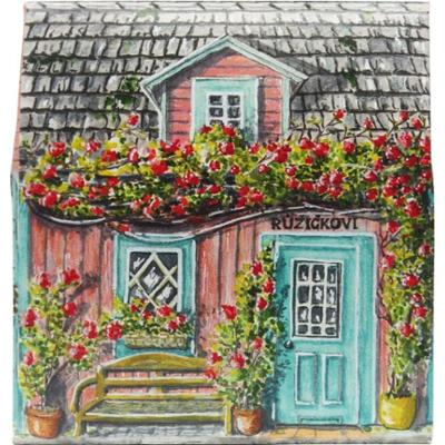 Bohemia Gifts & Cosmetics Little House of Rose mydło w kostce z różanym aromatem 80 g