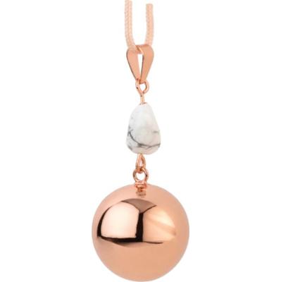 Bola FANTASY Rose Gold Marble Stone ciążowa zawieszka-dzwoneczek 1 szt.